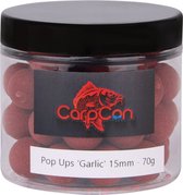 Pop-Ups 'Garlic' - Donker Rood - 15mm - 70g - Karper Aas/Boilies - Popups