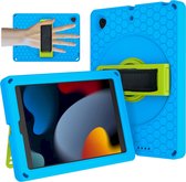 Mobigear Tablethoes geschikt voor Apple iPad 8 (2020) Hoes EVA Schuim | Mobigear Ruggedized Backcover | Schokbestendig iPad 8 (2020) Telefoonhoesje | Anti Shock Proof + Standaard - Blauw