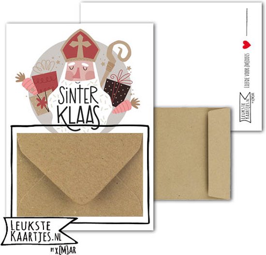 Foto: Geldkaart met mini envelopje sinterklaas no 13 sinterklaas vintage sint met baard leukstekaartjes nl by xmar