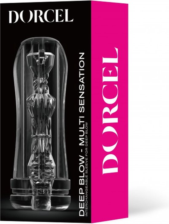 Dorcel Stroker / Manchon pour Masturbateur DEEP BLOW MULTI SENSATION - transparent