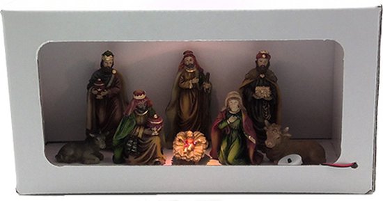 Kerstgroep Poly 10-delig - 16 cm