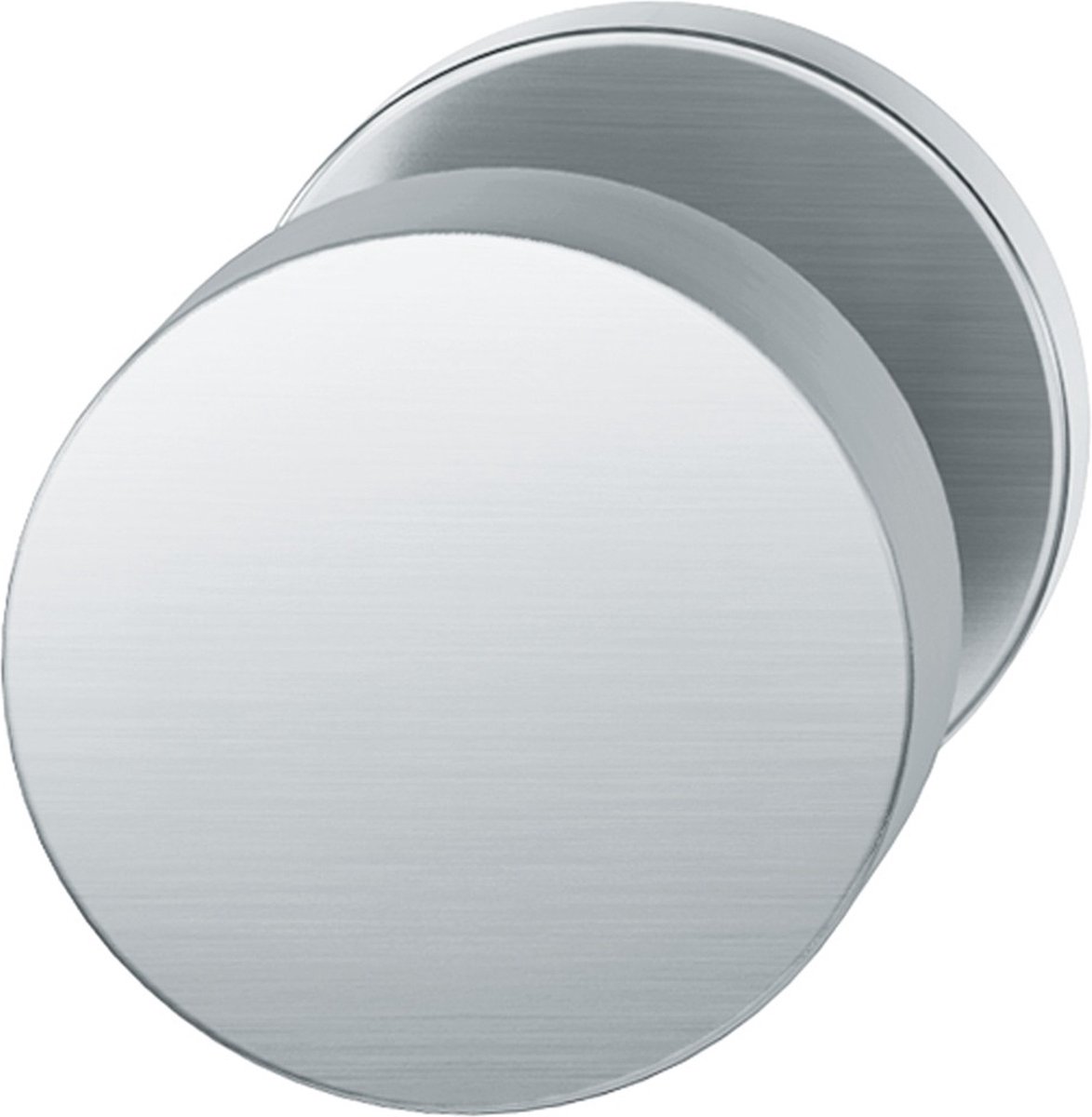 FSB deurknop vaste montage glazen deuren inox mat