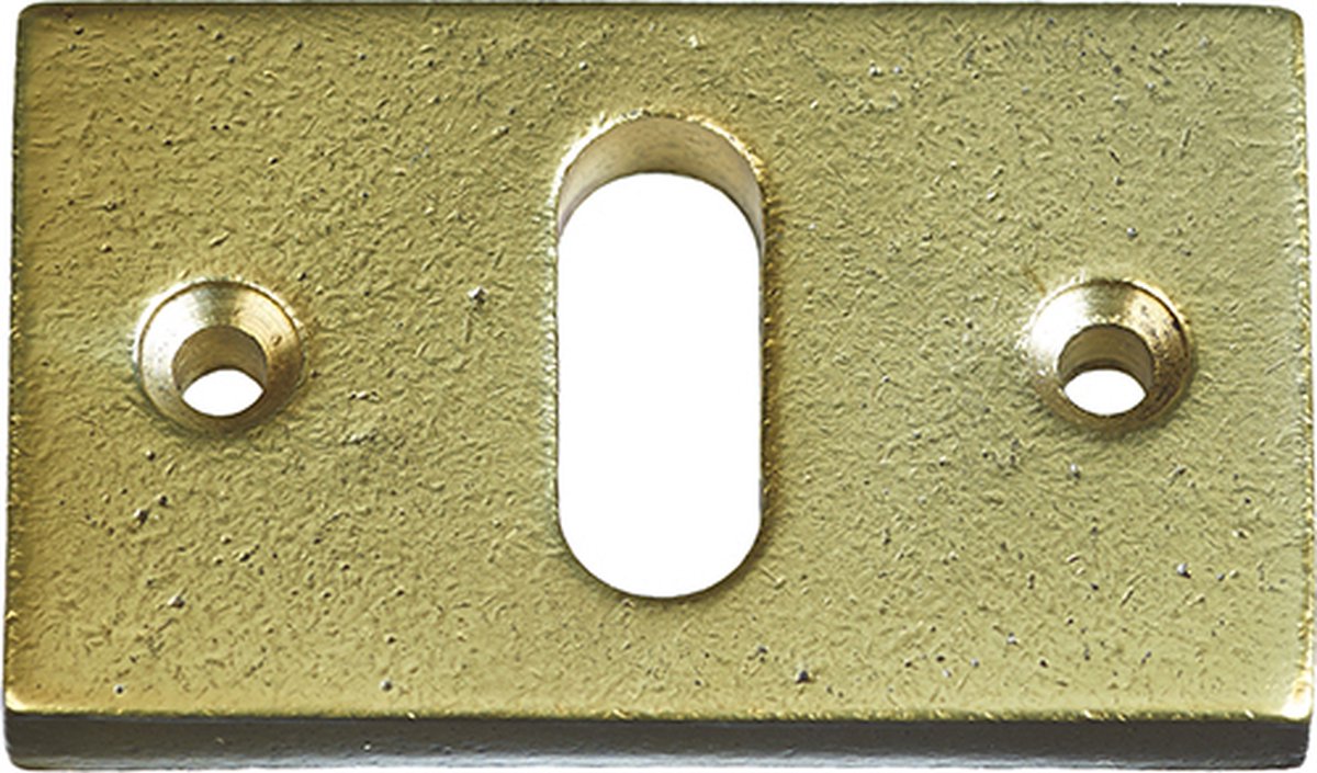 Jolie sleutelplaat L55xB33mm BB horizontaal oud messing