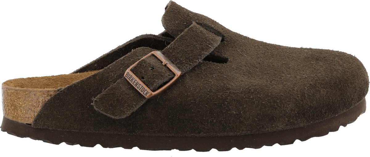 Birkenstock Boston VL WB Mocca Narrow Unisex Clogs - Mocca - Maat 43