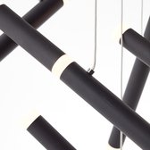 Brilliant LED hanglamp Lagano 5-vlammig zwart, metaal/kunststof, 1x LED geïntegreerd, 26 W , (lichtstroom: 3600lm, lichtkleur: 3000K)