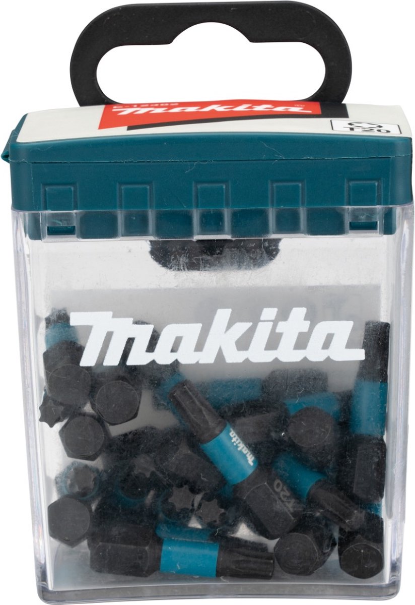 Makita E-12382 Slagschroefbit T20x25mm - Impact Black Bit-Set - 25-delig - Bitset - Torx 20