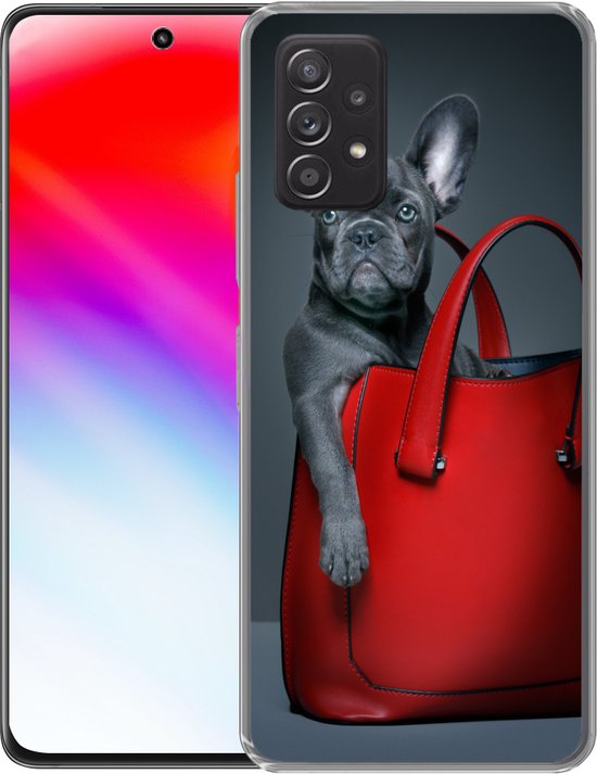 Coque Samsung Galaxy A53 5G - Chien - Drôle - Sac - Enfants - Garçons - Filles - Kids - Coque de téléphone en Siliconen