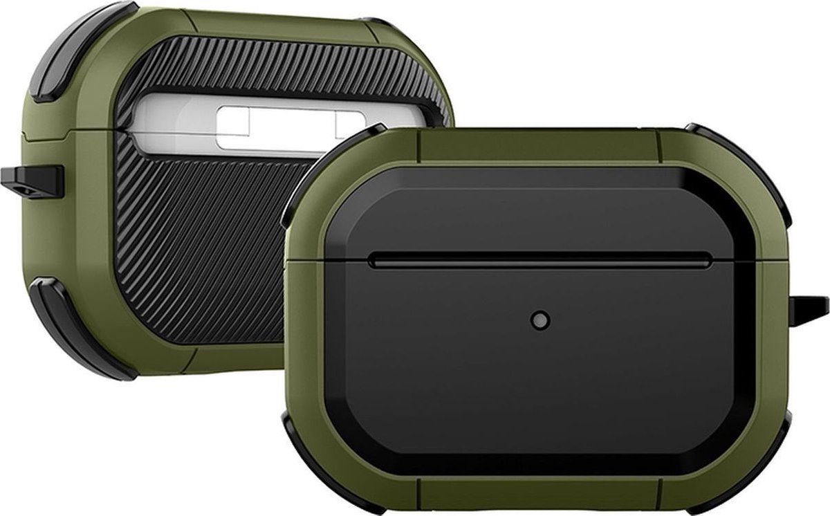 Mobigear Slim Armor Hardcase Hoesje voor Apple AirPods Pro 2 - Groen
