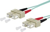 Metz Connect 151J1EOEO10E Fibre optique Fibre optique Câble de raccordement [2x fiche SC - 2x fiche SC] 50/125 µ Multimode OM3