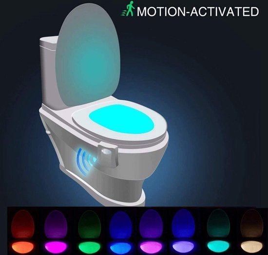 Lampe de toilette à LED - Veilleuse de toilette - Ensemble d'accessoires de  salle de