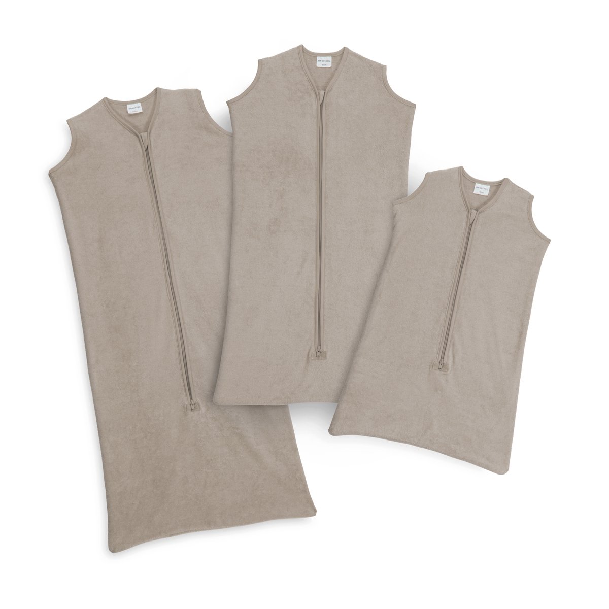 Mingle Moos-badstof- slaapzak- 90 cm- zand