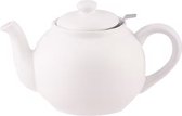 Plint Retro Theepot – 1,5 Liter inhoud – Inclusief Theezeef – Wit