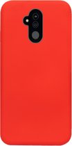 ADEL Siliconen Back Cover Softcase Hoesje Geschikt voor Huawei Mate 20 Lite - Rood