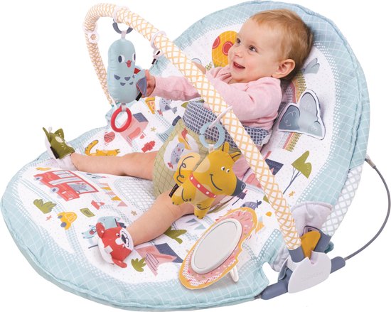 Product: Yookidoo Speelkleed Babysitter met bogen en speeltjes Gymotion Lay To Sit Up Urban, van het merk Yookidoo