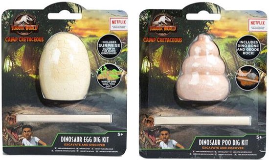 Jurassic World Egg Dig Kit - 1 exemplaar - Met beiteltje - Dino opgraven