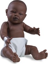 The Doll Factory Babypop donker Meisje 42 cm