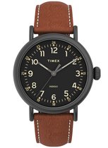Timex Standard TW2U58600 Horloge - Leer - Bruin - Ø 40 mm