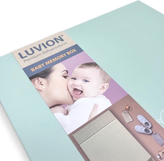LUVION® Baby Memory Box - Herinneringsdoos - Baby Geschenkset - Kraamcadeau - Babyshower – 23 delig Cadeau - Jongen - Meisje