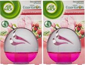 Air Wick Essentials Luchtverfrisser Magnolia & Raspberry - 2 x 75 ml