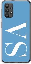 Gepersonaliseerd - Case Company® - Hoesje geschikt voor Samsung Galaxy A32 4G hoesje - Monogram N°2 - Soft Cover Telefoonhoesje - Bescherming aan alle Kanten en Schermrand
