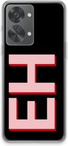 Gepersonaliseerd - Case Company® - Hoesje geschikt voor OnePlus Nord 2T hoesje - Monogram - Soft Cover Telefoonhoesje - Bescherming aan alle Kanten en Schermrand