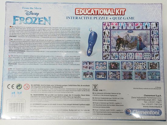Clementoni Frozen Interaktiver Lernstift – Mit 12 Spielsteinen, 24 Aktivitäten & über 190 Fragen