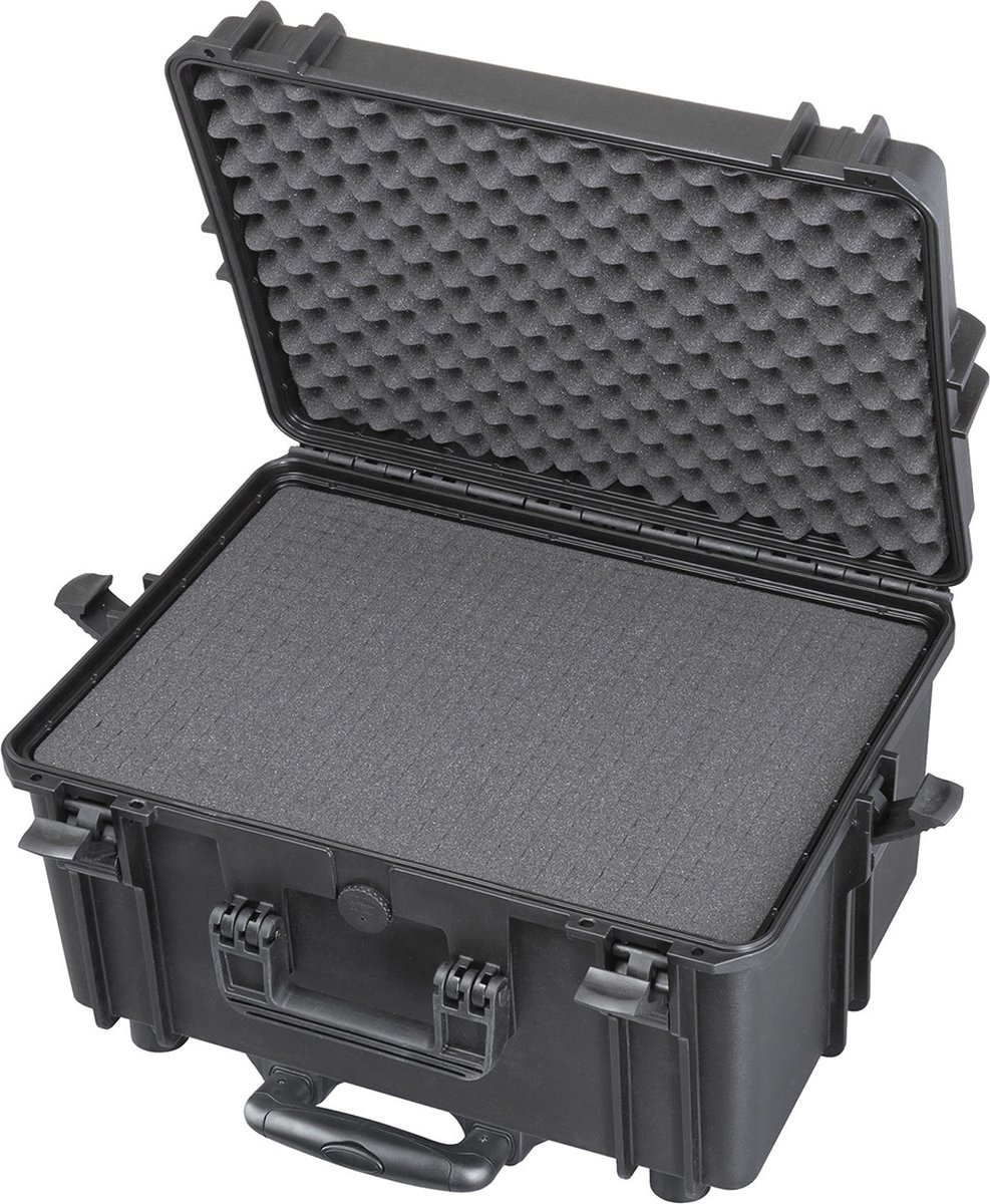 Gaffergear camera koffer 050H zwart trolley uitvoering incl. plukschuim - 43,700000 x 32,600000 x 32,600000 cm (BxDxH)