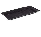 Plateau rectangulaire noir avec paillettes 36 x 17 (WD-1176 C)
