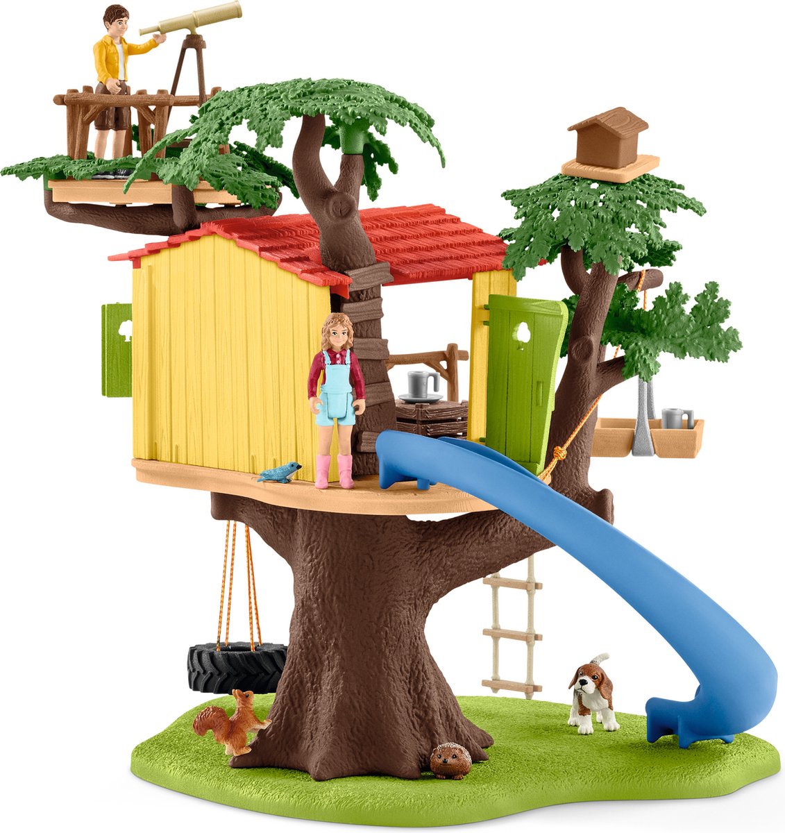 schleich FARM WORLD - Avontuurlijke boomhut - Speelfigurenset - Kinderspeelgoed voor Jongens en Meisjes - 3 tot 8 jaar - 28 Onderdelen — afbeelding 7
