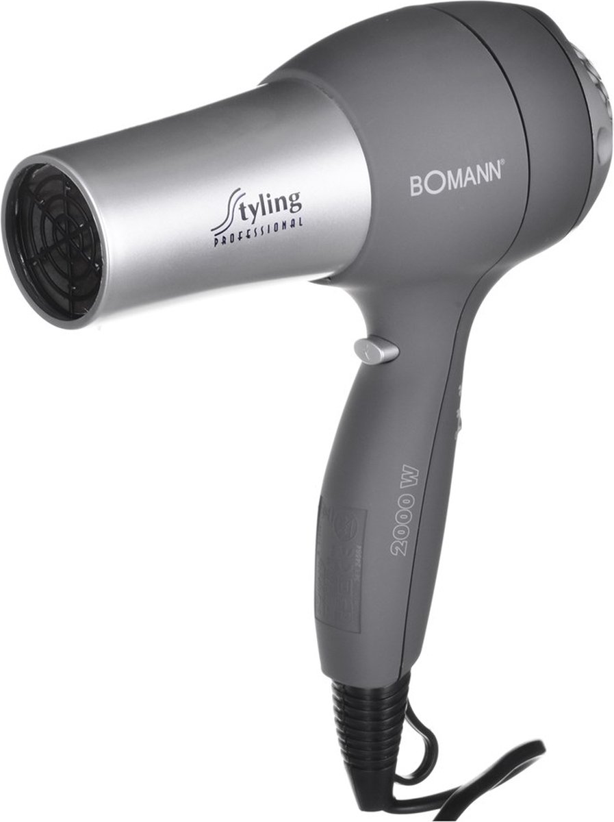 Bomann HTD 889 CB haardroger 2000 W Zwart, Zilver