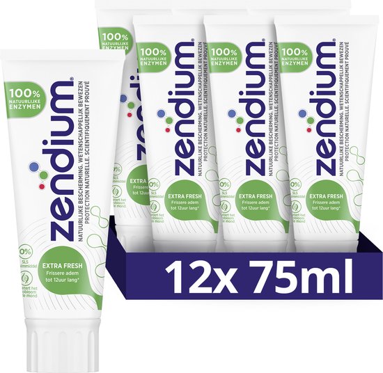 Zendium Extra Fresh Tandpasta - x 75 ml - Voordeelverpakking | bol.com