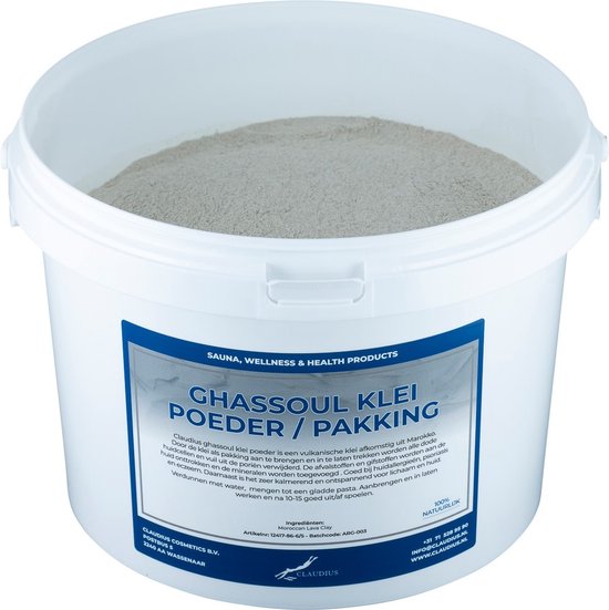 Ghassoul Natuurlijke Kleimasker 250 gram Ghassoul Natuurlijke Kleimasker 250 gram