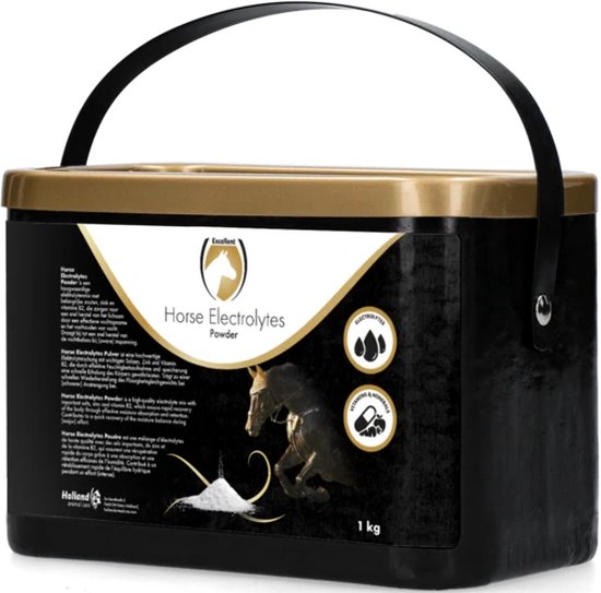Excellent Paarden Elektrolyten Poeder met B2 – 1kg - Voedingssupplement – Vasthouden en opnemen vocht Excellent Paarden Elektrolyten Poeder met B2 – 1kg - Voedingssupplement – Vasthouden en opnemen vocht