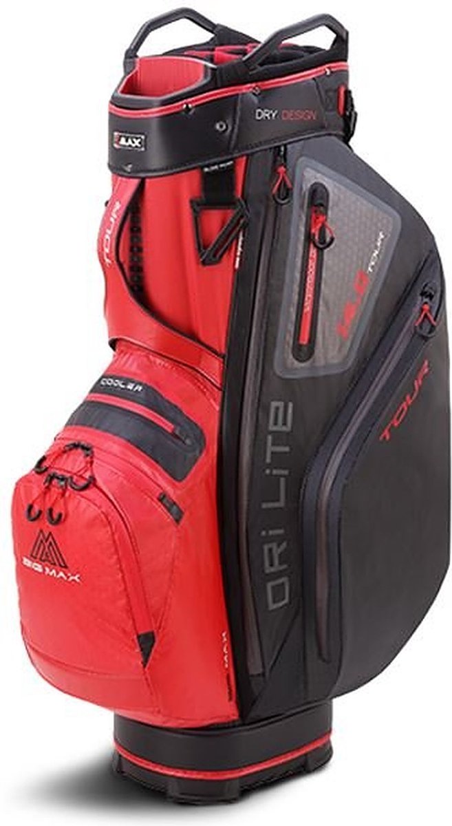 Big Max Dri Lite Tour golftas - cartbag (rood-zwart)