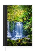 Notitieboek - Schrijfboek - Jungle - Waterval - Australië - Planten - Natuur - Notitieboekje - A5 formaat - Schrijfblok