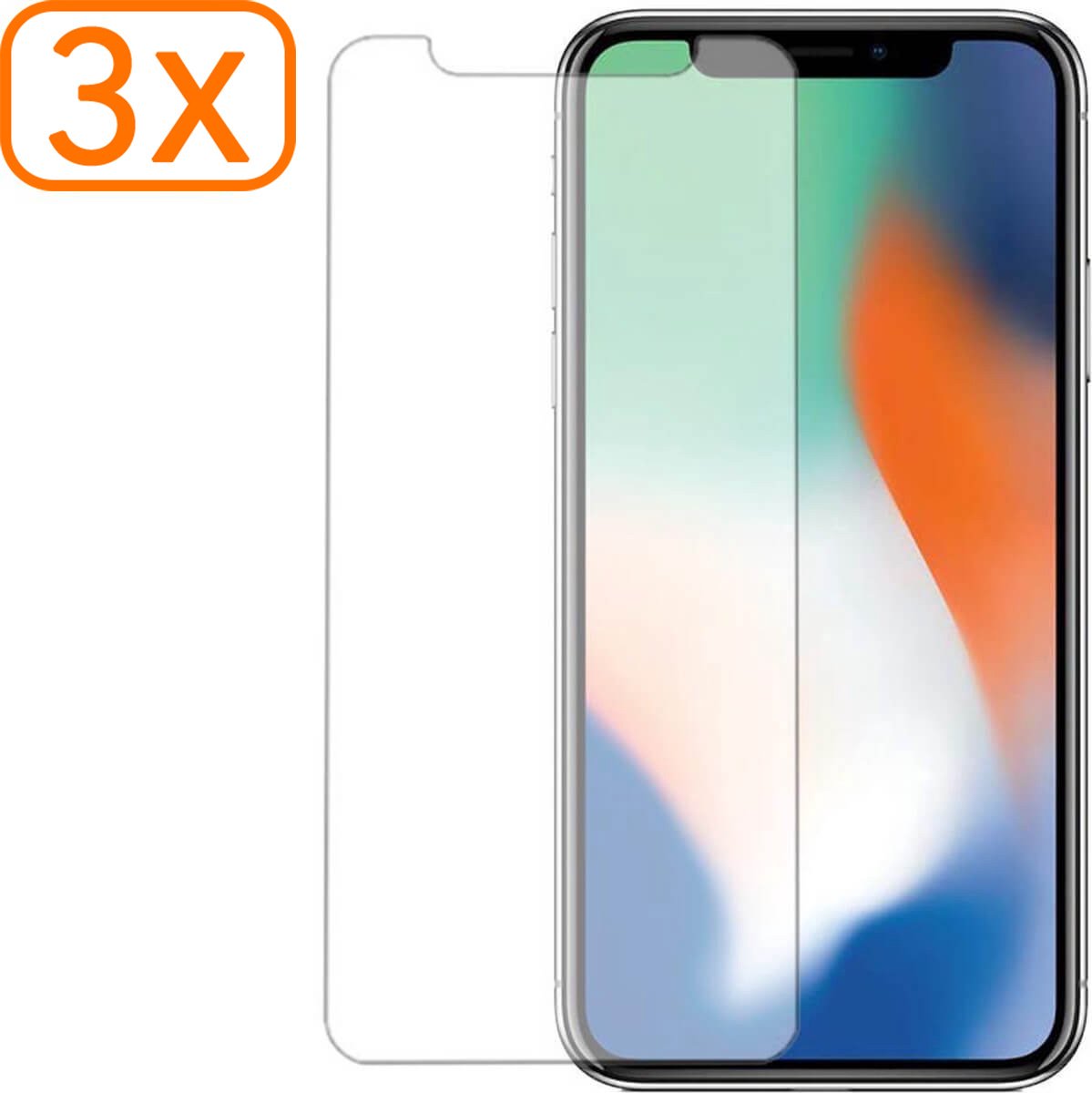 iPhone X - Screenprotector - Notch Ultra Clear Edition - 3 stuks