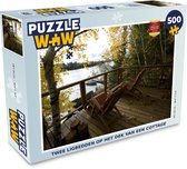 Puzzel Twee ligbedden op het dek van een cottage - Legpuzzel - Puzzel 500 stukjes