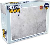 Puzzel Muur - Wit - Grijs - Legpuzzel - Puzzel 1000 stukjes volwassenen