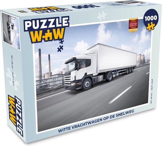 Puzzle Camion Witte sur l'autoroute - Puzzle - Puzzle 1000 pièces adultes  -... | bol