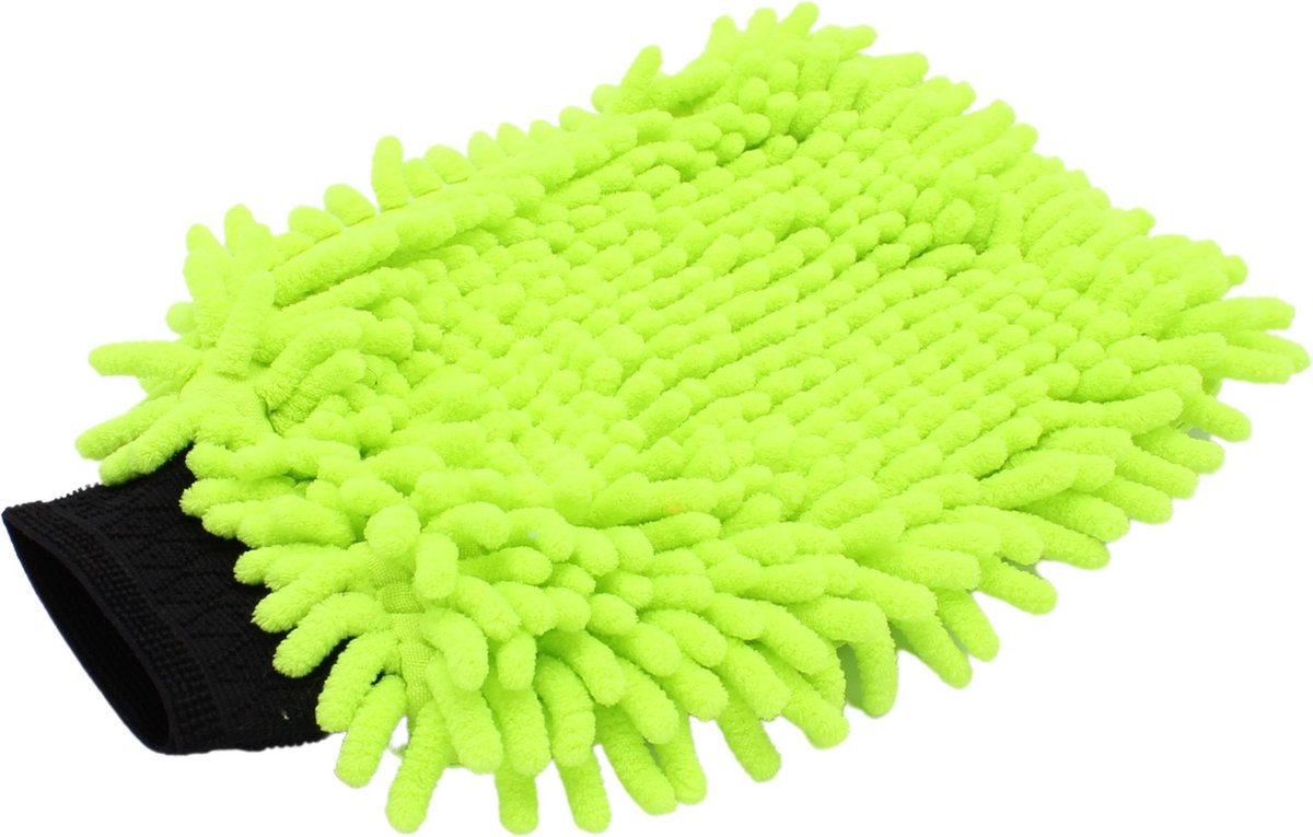Goedkoopste Washandschoen Microvezel ''Rasta'' Groen