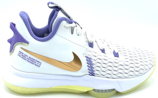 Nike Lebron Witness V 'LA Lakers'- Sneakers/ Indoorschoenen Heren- Maat 43