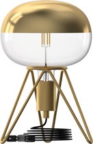 Calex Tafellamp Tripod - Industrieel - E27 Fitting -  Goud - Excl. lichtbron