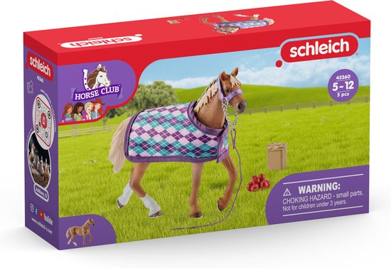 schleich HORSE CLUB - Engelse volbloed met deken - Speelfigurenset -  Kinderspeelgoed... | bol