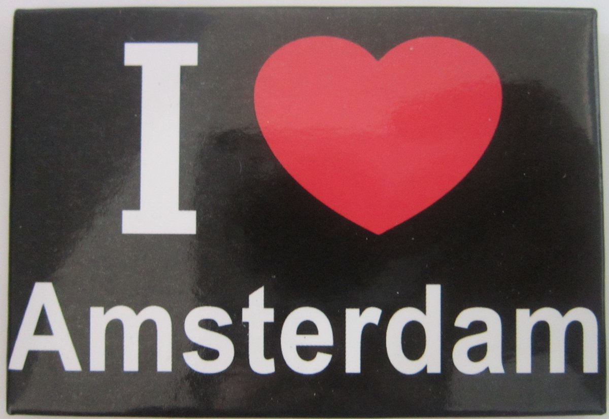 Koelkast magneet I love Amsterdam.