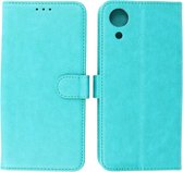 Hoesje Geschikt voor Samsung Galaxy A03 Core - Book Case Telefoonhoesje - Kaarthouder Portemonnee Hoesje - Wallet Cases - Groen