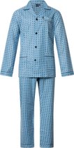 Heren pyjama flanel van Gentlemen aangeruwd blue 9441 62