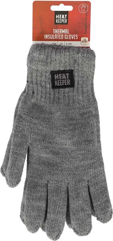 Heat Keeper heren thermo handschoenen - Grijs - S/M -