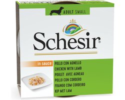 14x Schesir Hondenvoer Kip Lam in Saus 85 gr