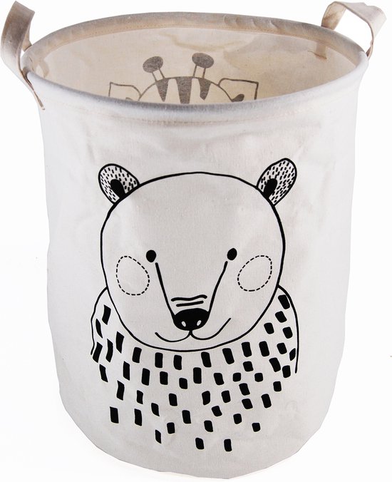Bloomingville opbergmand circus: Leuke mand met deksel voor speelgoed. - BRIC.Living