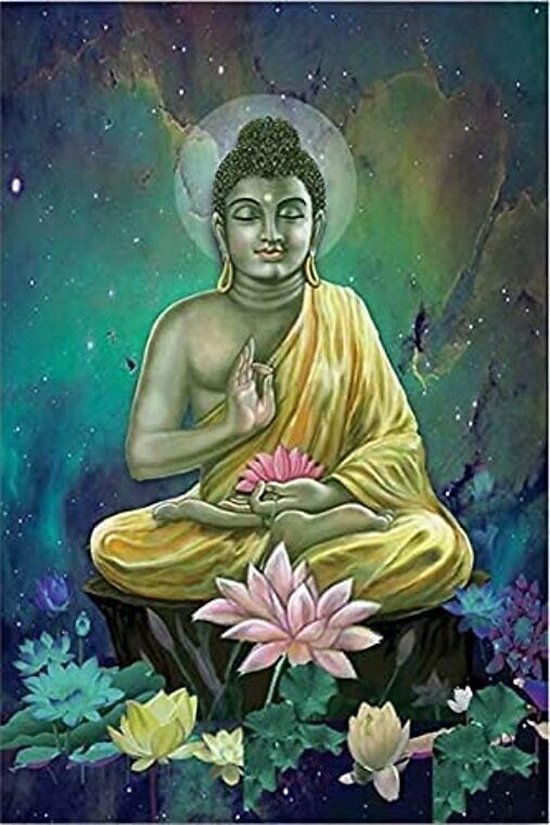 Tuinbeeld Boeddha Tian Tan op lotus groot